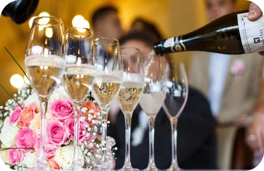 Champagne en eventos